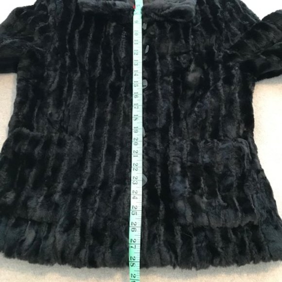 Esprit Black Faux Fur Jacket - Picture 12 of 15